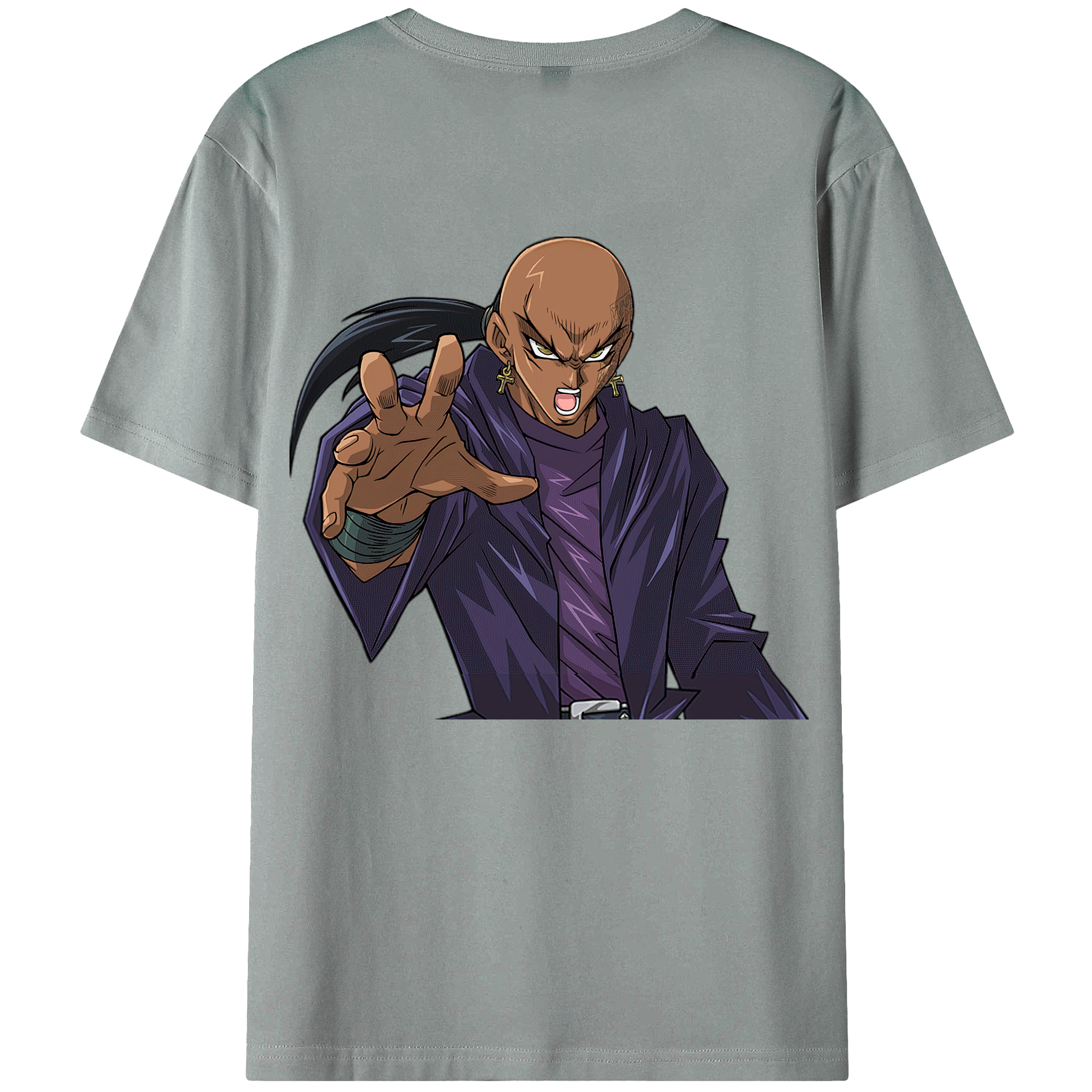 （画像用） 遊☆戯☆王 Yu-Gi-Oh! 綿100％ メンズ半袖Tシャツ（バックプリント） 通気性